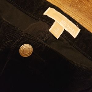 Black Corduroy Michael Kors Size 12 straight leg pants